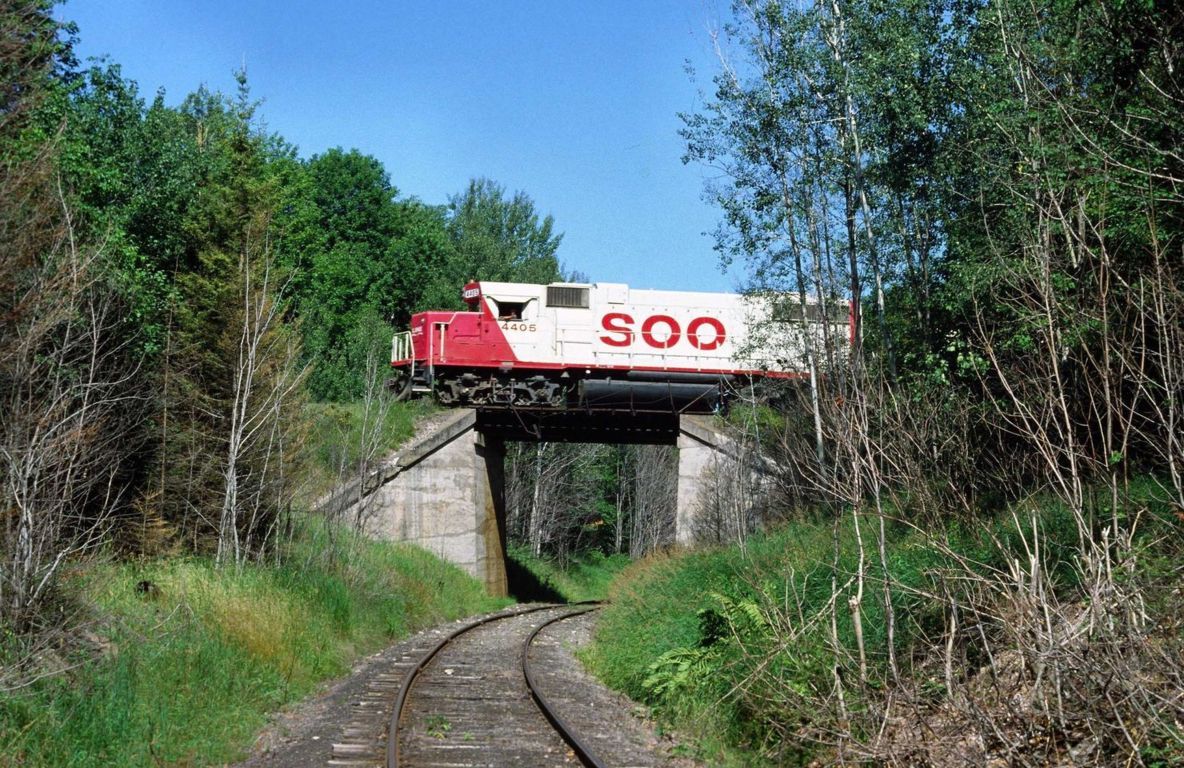 Soo 4405 At Munising Jct.